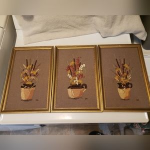 Vintage Floral Cross Stitch Set